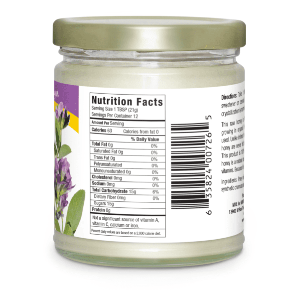Alfalfa-Honey nutrient facts