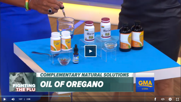 oil of oregano on the news video still