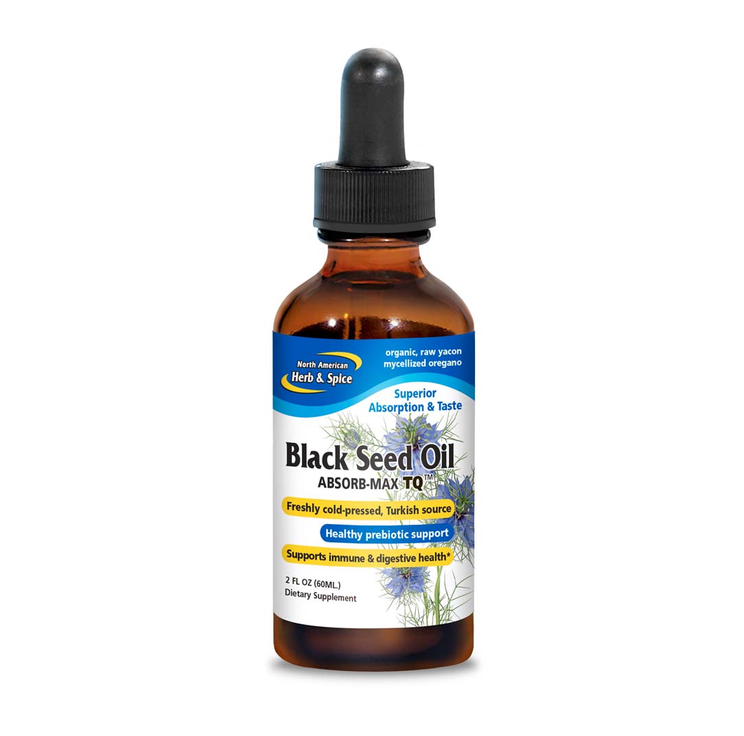 Front of Black Seed Oil 2 oz. bottle