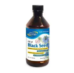 Front of BlackSeed oil 8oz bottle
