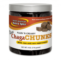 ChagaChunks 4oz Front Label
