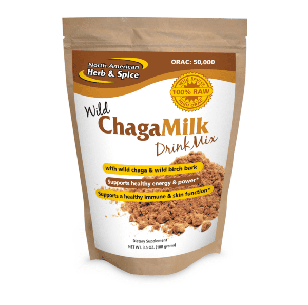ChagaMilk powder front label