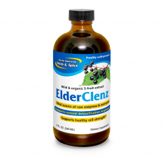 Front of ElderClenz bottle