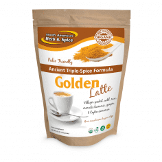 Golden Latte powder drink mix front label