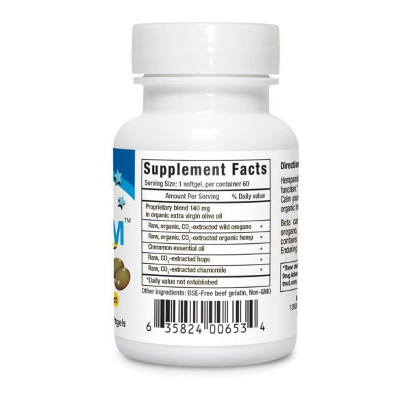 Hempanol-PM 60 count supplement facts