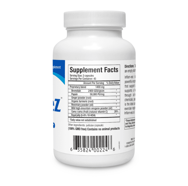 Inflam-eez supplement facts label