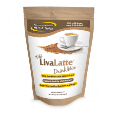 LivaLatte drink mix front label