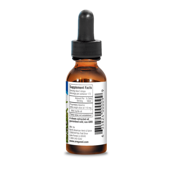 Oil of Myrtle supplement facts label
