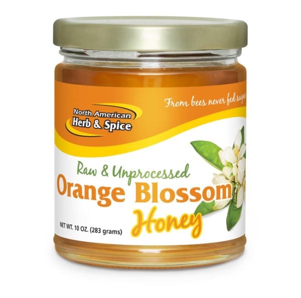 Front of Orange-Honey jar