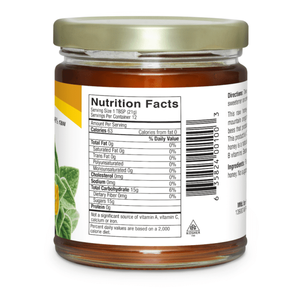 Oregano Oil Honey Nutrition Facts