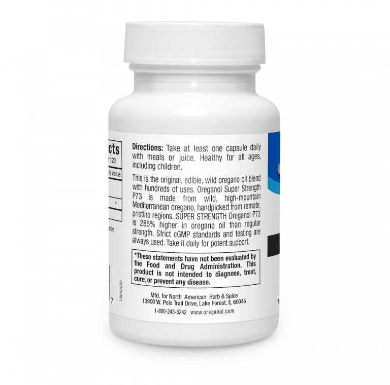 Super Strength Oreganol P73 Gelcaps North American Herb & Spice