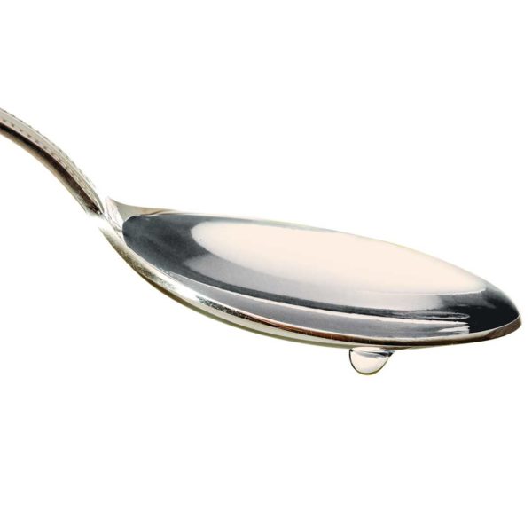 PureOmega liquid on a spoon
