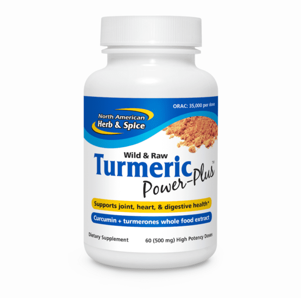 Turmeric Power Plus 60 doses front label
