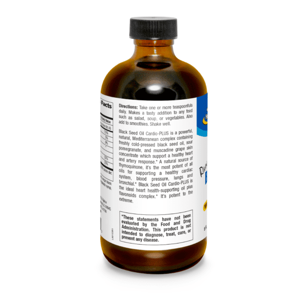 Black Seed Oil 8oz Directions Label
