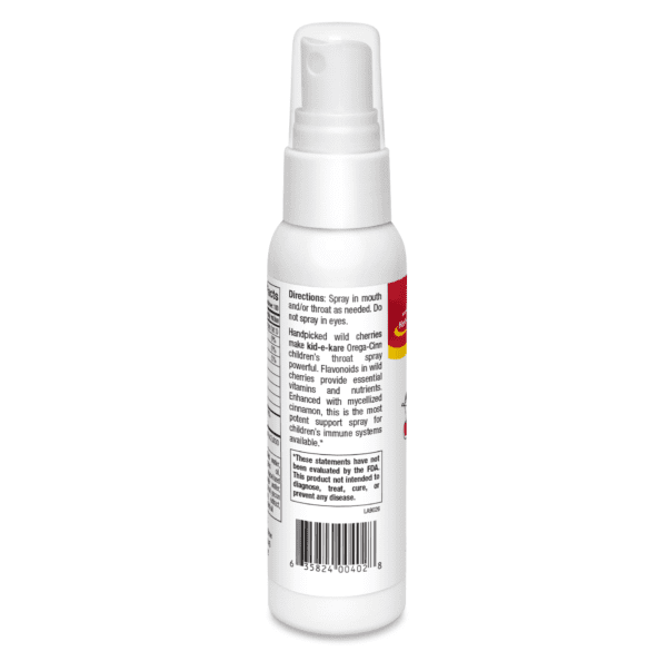 Orega-Cinn Spray Directions Label