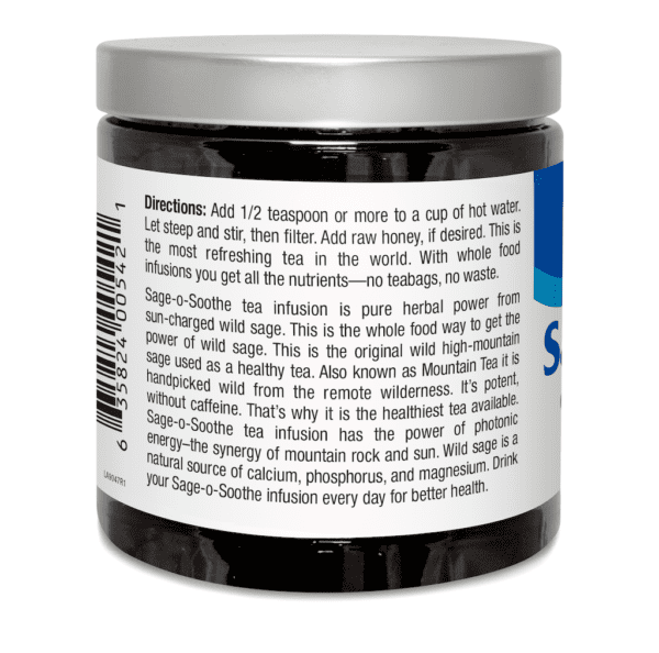 Sage O Soother Directions Label
