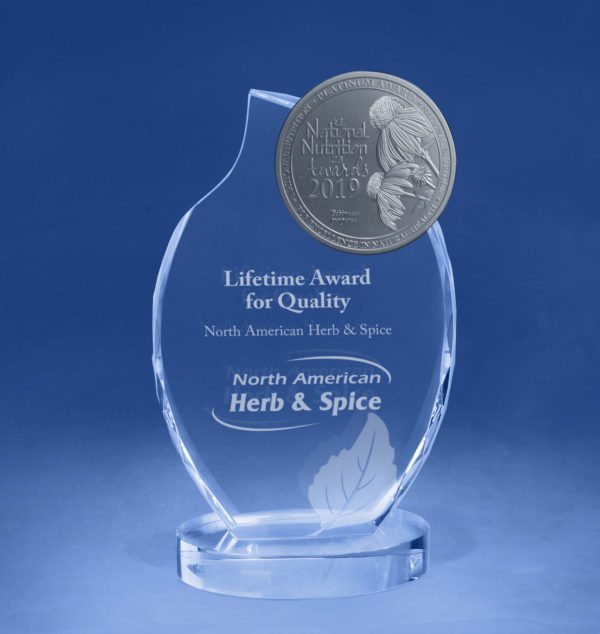 Lifetime Award for Quality award