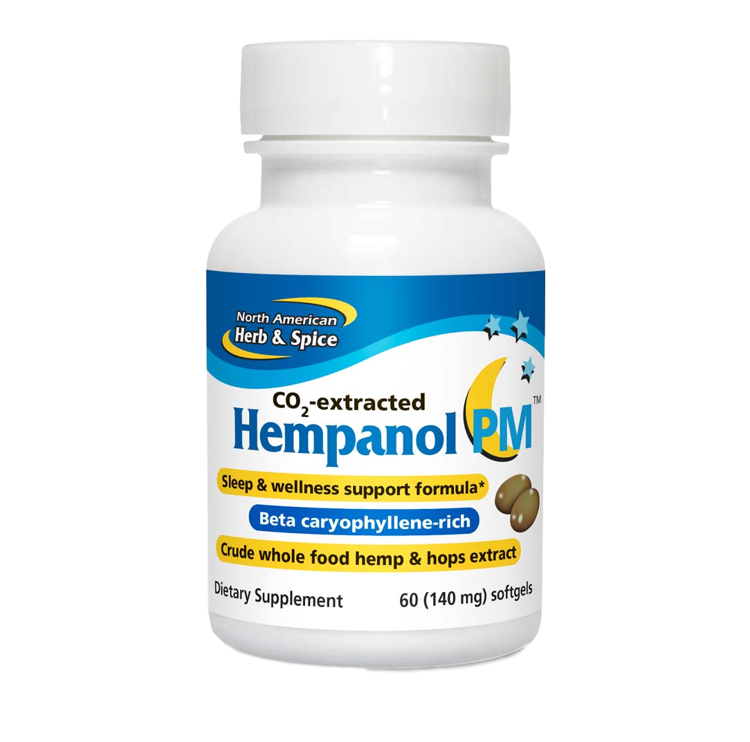 Hempanol PM gelcaps front label