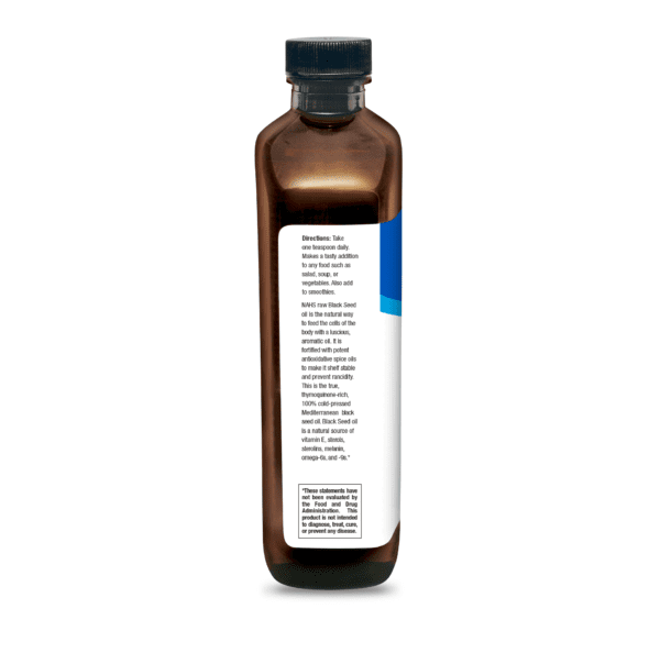 Black Seed Oil directions label