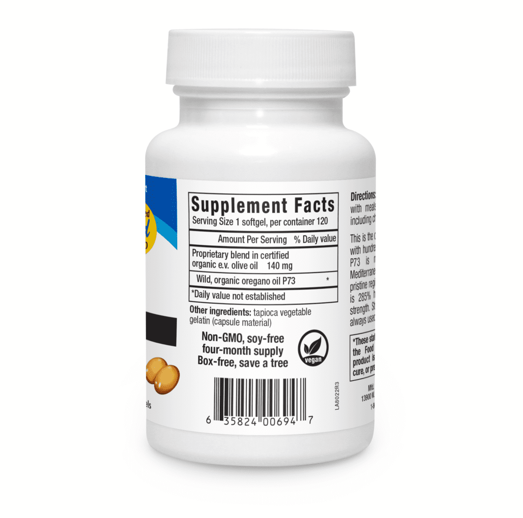 Super Strength Oreganol P73 Gelcaps North American Herb & Spice