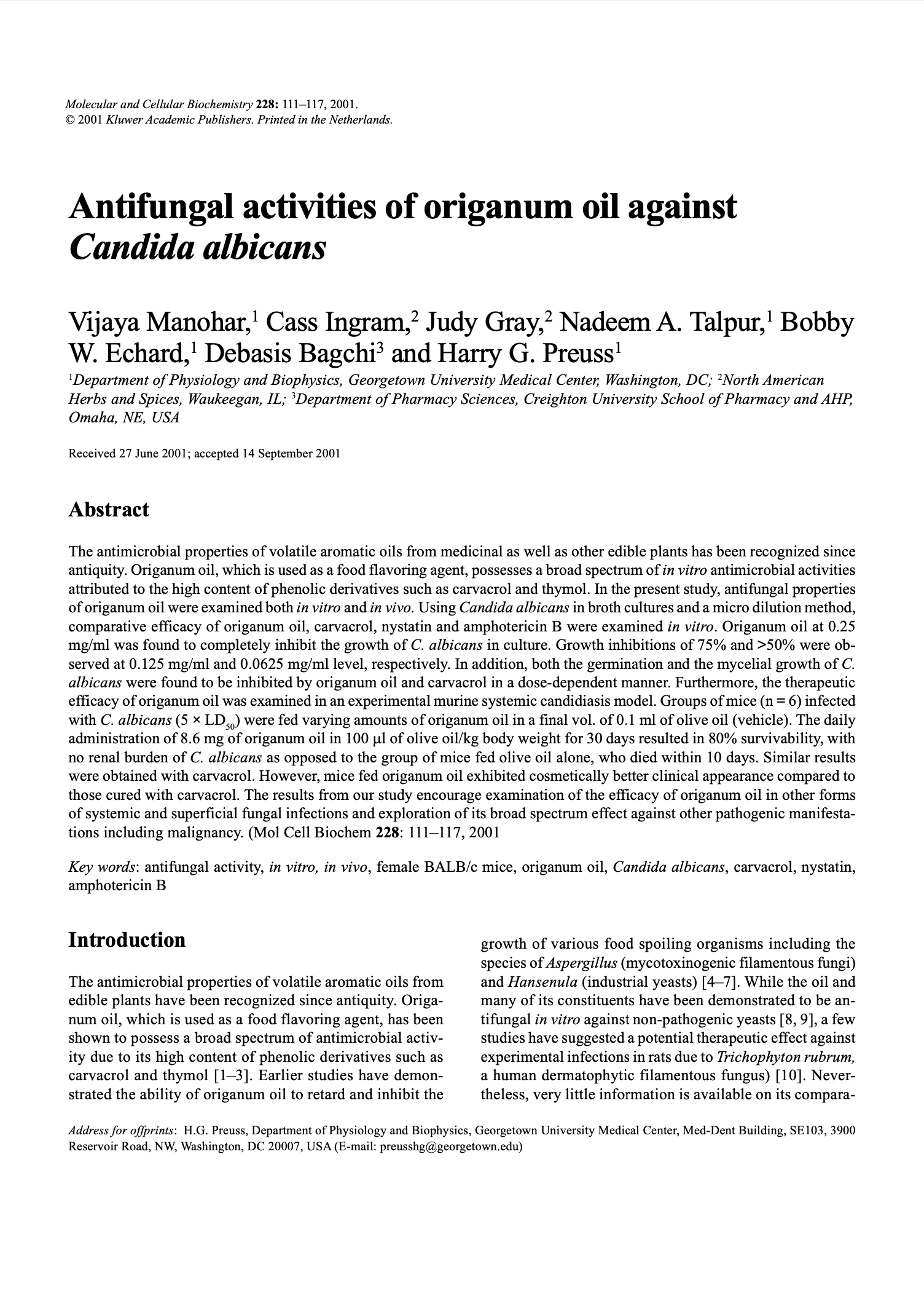 Featured image for “Antifungal activities of origanum oil against Candida albicans”