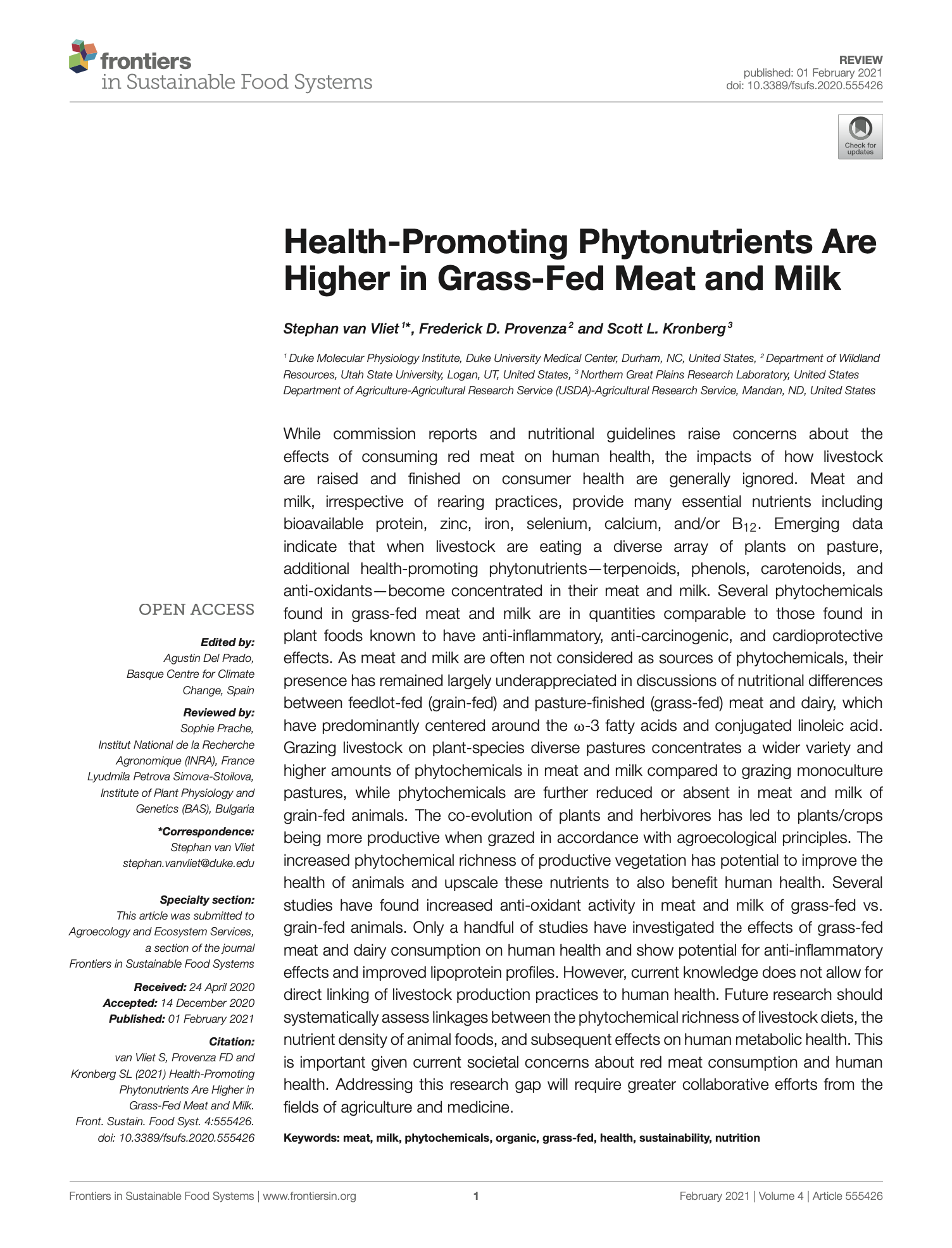 Featured image for “Health-Promoting Phytonutrients Are Higher in Grass-Fed Meat and Milk”