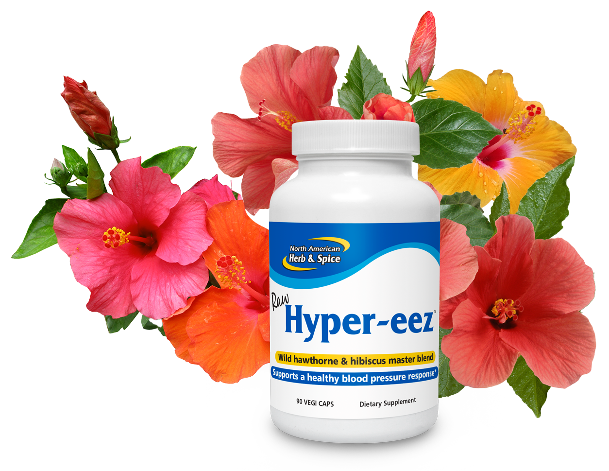 Hibiscus flowers with Hyper-eez bottle