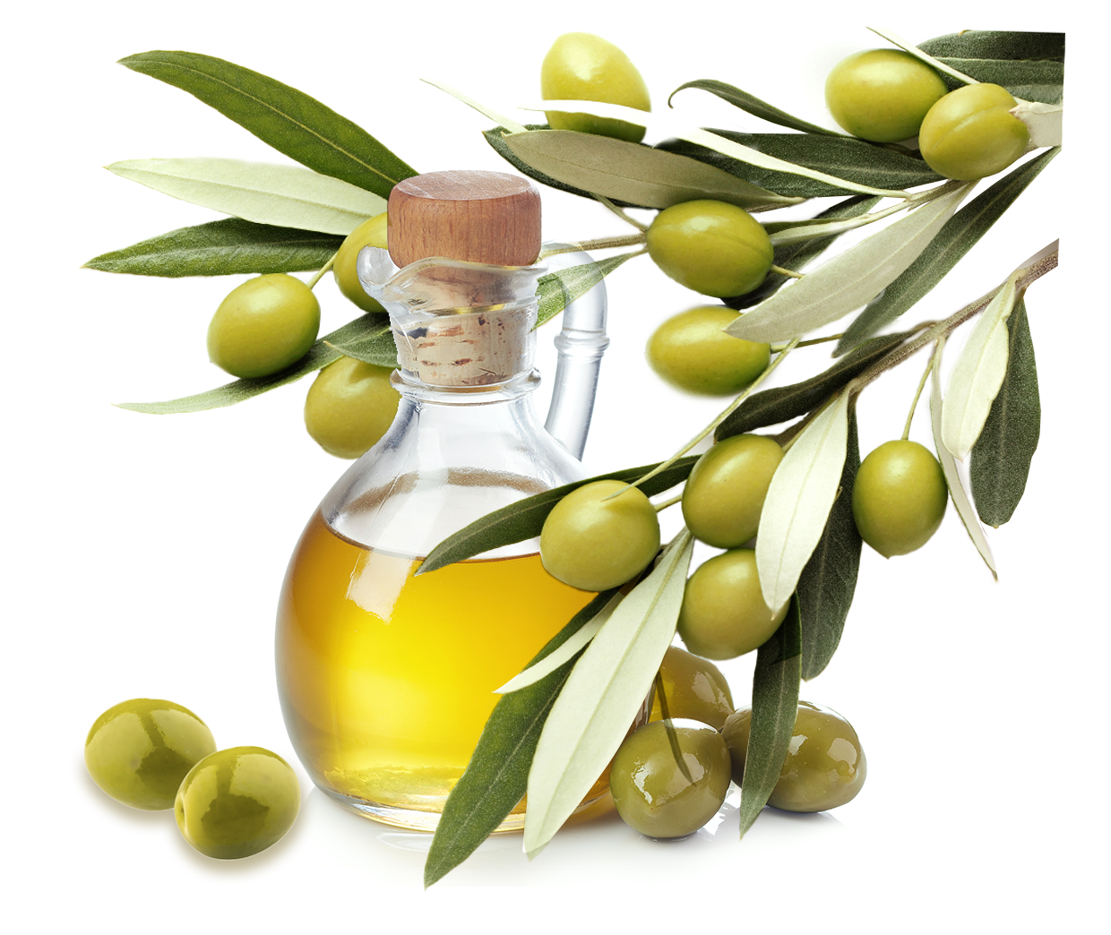 Olives with olive oil