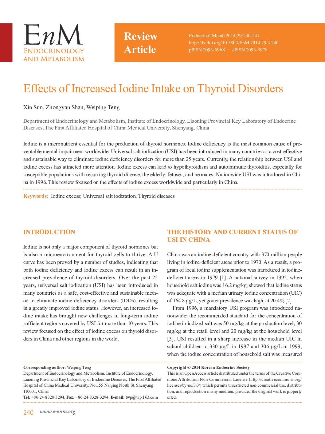 Featured image for “Effects of Increased Iodine Intake on Thyroid Disorders”
